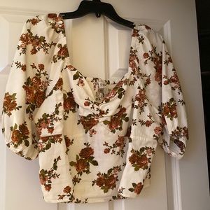 Extra large floral blouse worn once